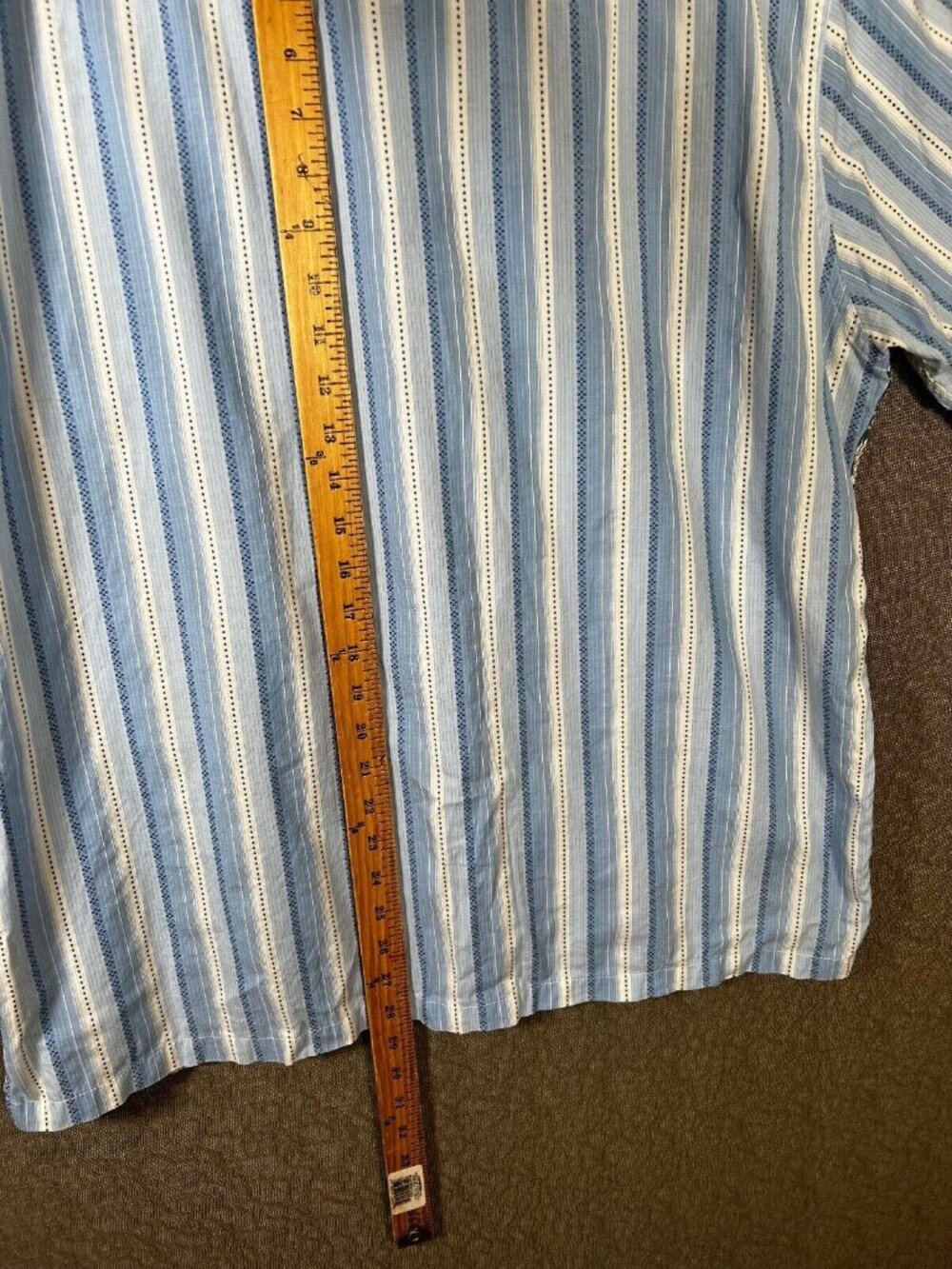 Tommy Hilfiger Hawaiian Mens Shirt XL Blue Short Sleeve Button Red Label Spread - Picture 4 of 8